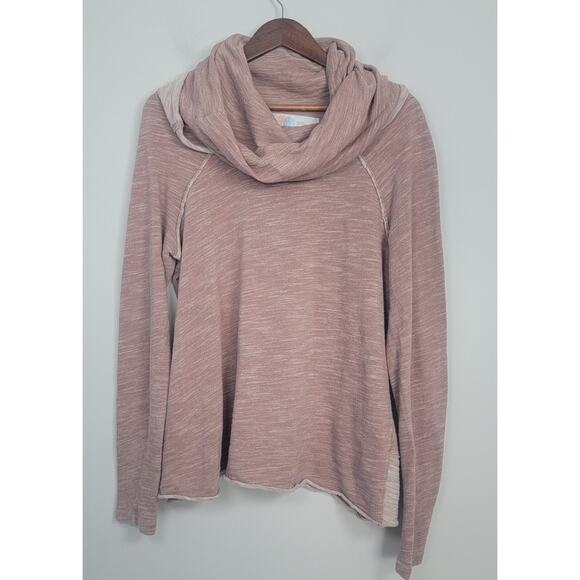 Free People Tops - Free People Cowl Neck Sweatshirt Beach One Body Long Sleeve Sweatshirt Pullover